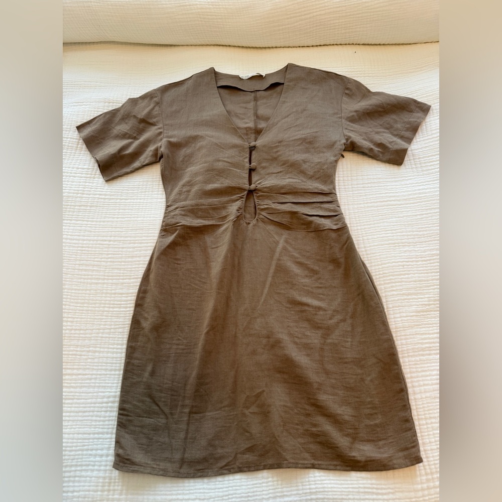 NWOT! Oak & Fort - Linen Blend Mini Dress - XS